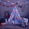 4th of July Decorations Patriotic Decorations: Red, White, and Blue Stars String Lights 16.4FT 50 LED Battery Operated 8 Mode Remote with Timer